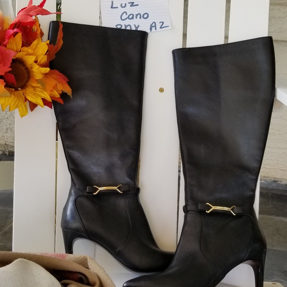 Leather boots Cole haan